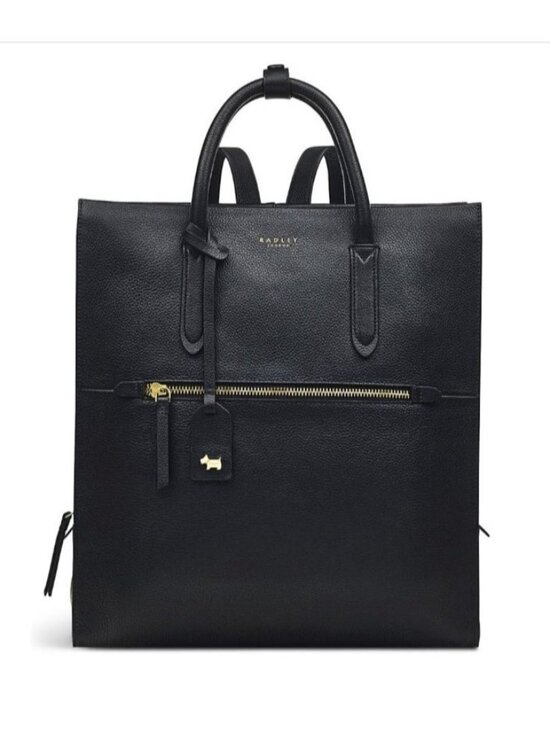 Radley London Arlington Court Ziptop Leather Backpack Black main image 10